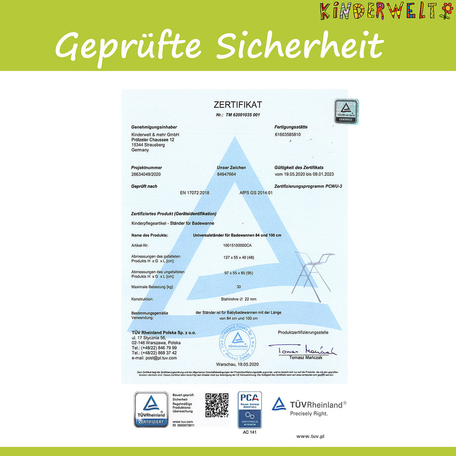 Universalständer f. keeeper / OKT Kids Babywannen 84 /100cm Ständer o. Badewanne