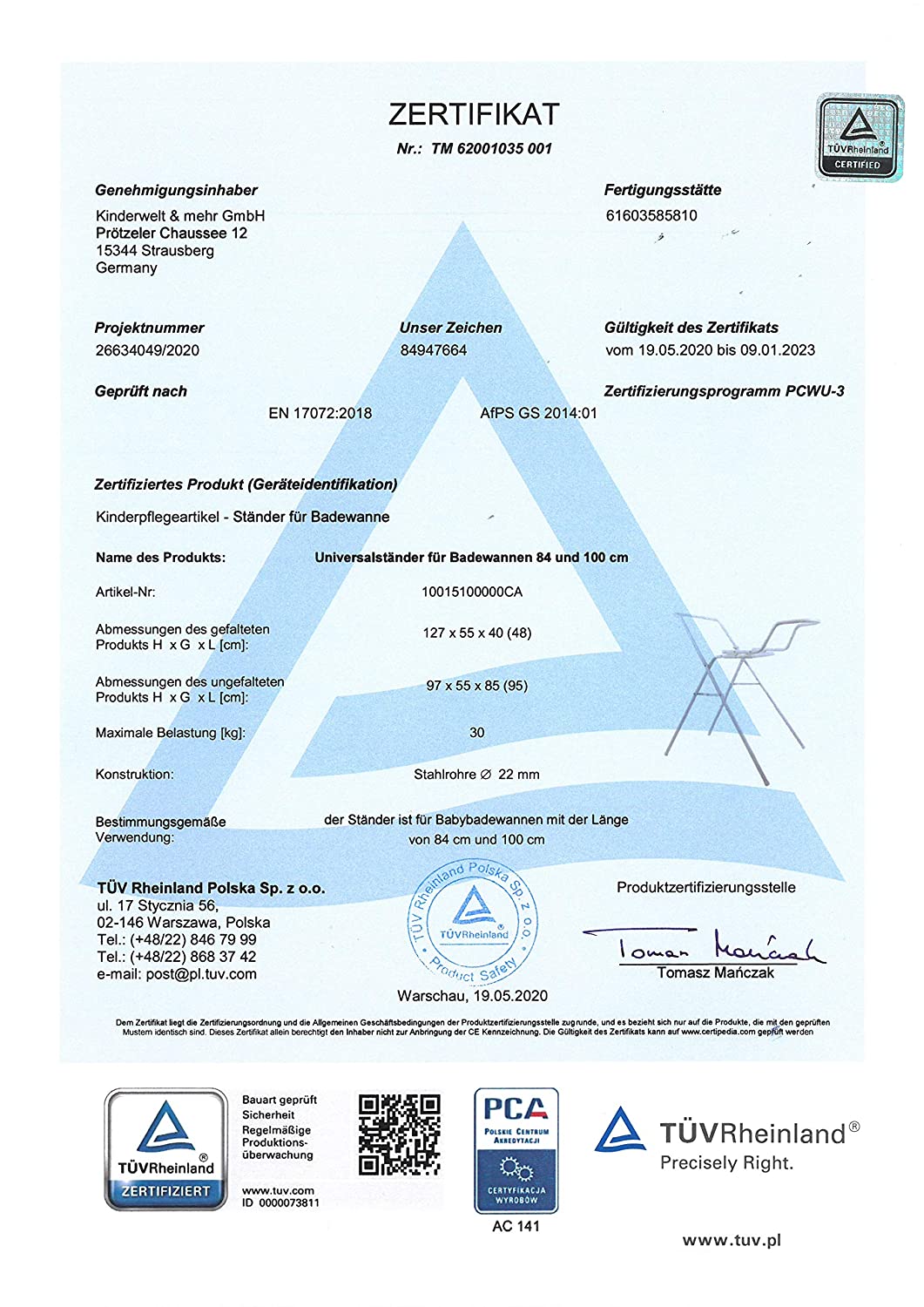 Disney Winnie Pooh weiß Baby Badewanne 84 cm + Badewannenständer + Ablaufschlauch + Waschhandschuh