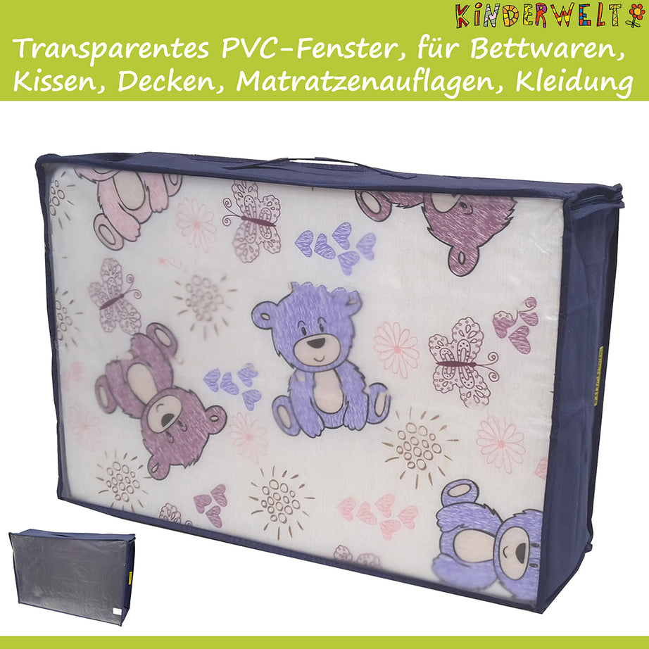 Aufbewahrungstasche für Kissen Decken Tragetasche für Matratzenauflage 60x40x18