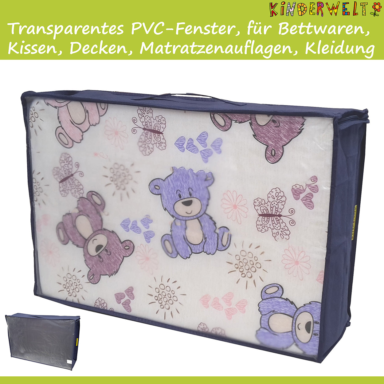 Aufbewahrungstasche für Kissen Decken Tragetasche für Matratzenauflage 60x40x18