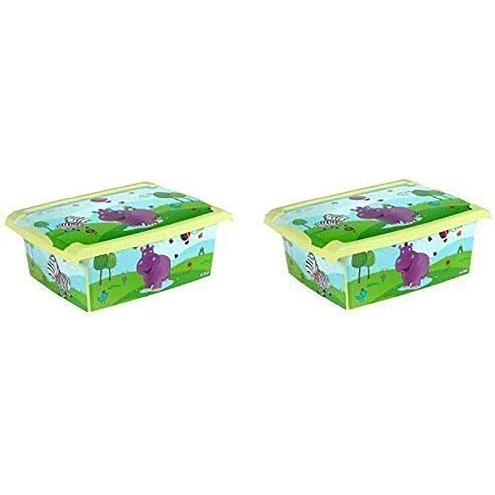 2 x toy box toy box fashion box hippo 10 L