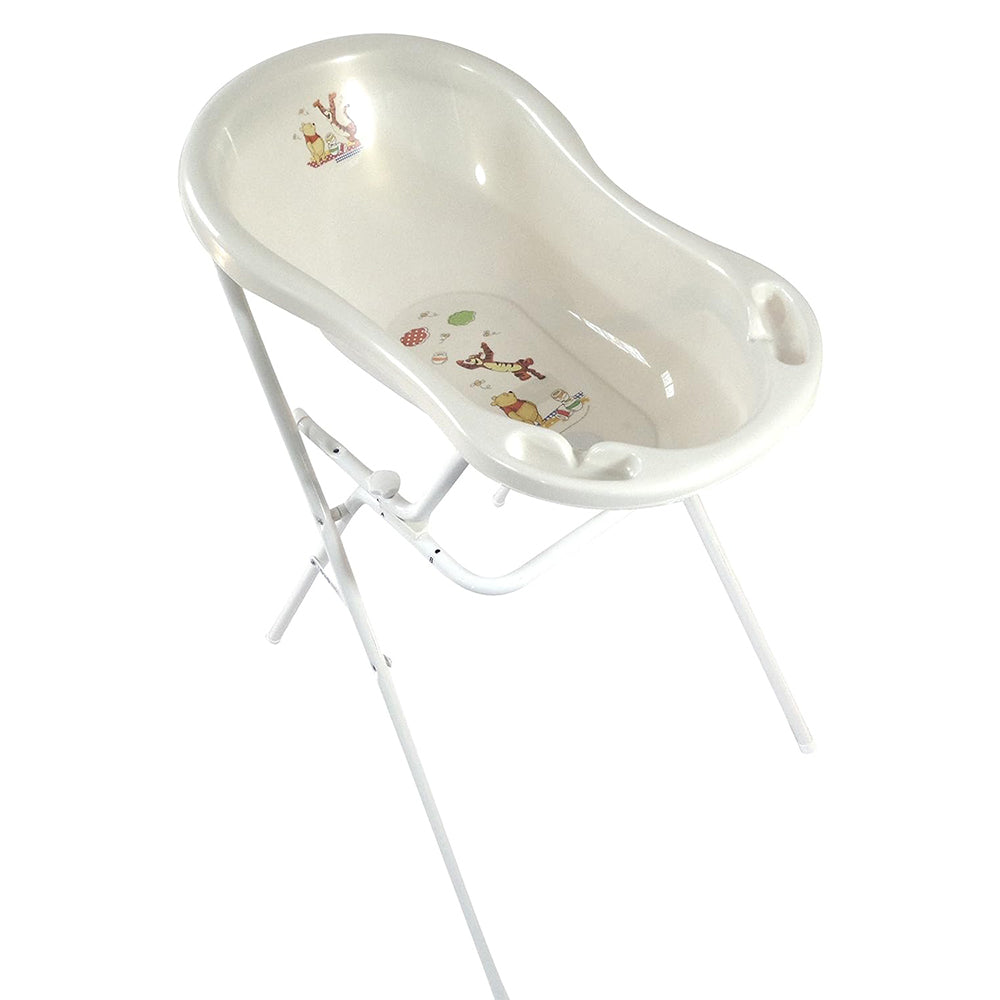 Baby Bath 84 cm Disney Winnie Pooh pearl white + Bath Stand