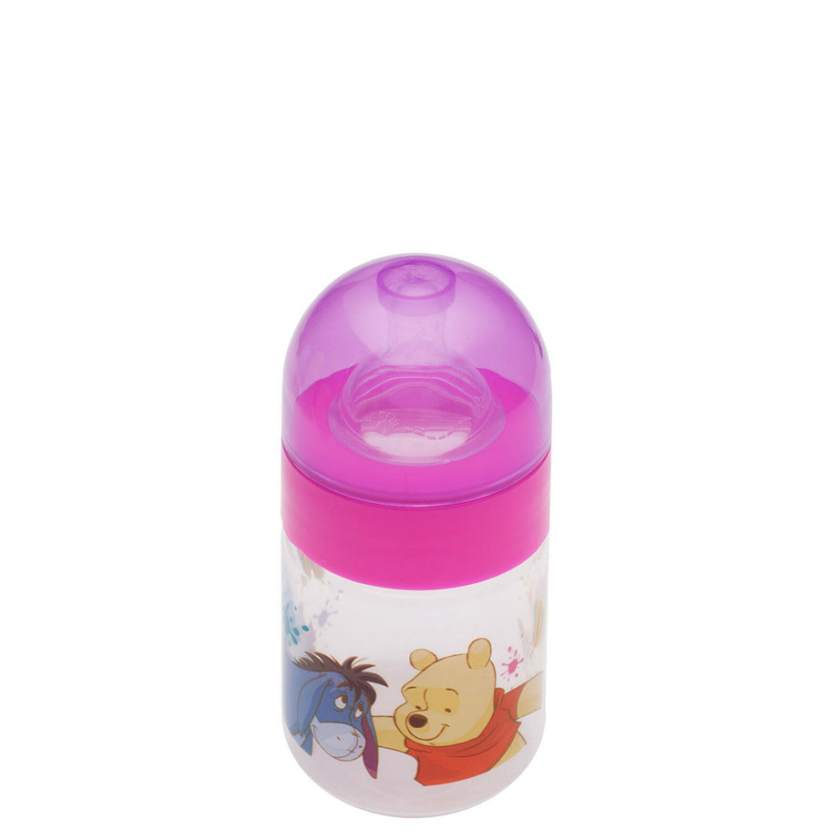 Baby Weithalsflasche 125 ml Disney Winnie Pooh rosa Baby Flasche ab 0 Monate