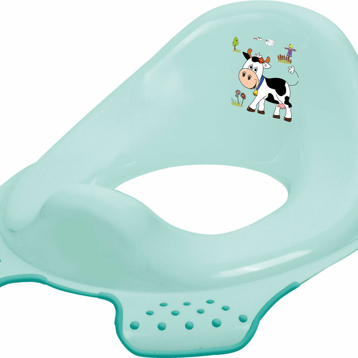 Kindertopf + WC Aufsatz Funny Farm aquamarin  Toilettentrainer