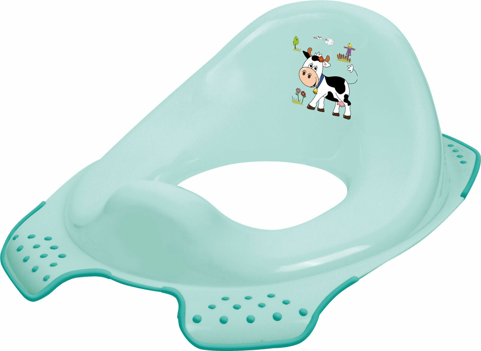 Kindertopf + WC Aufsatz Funny Farm aquamarin  Toilettentrainer