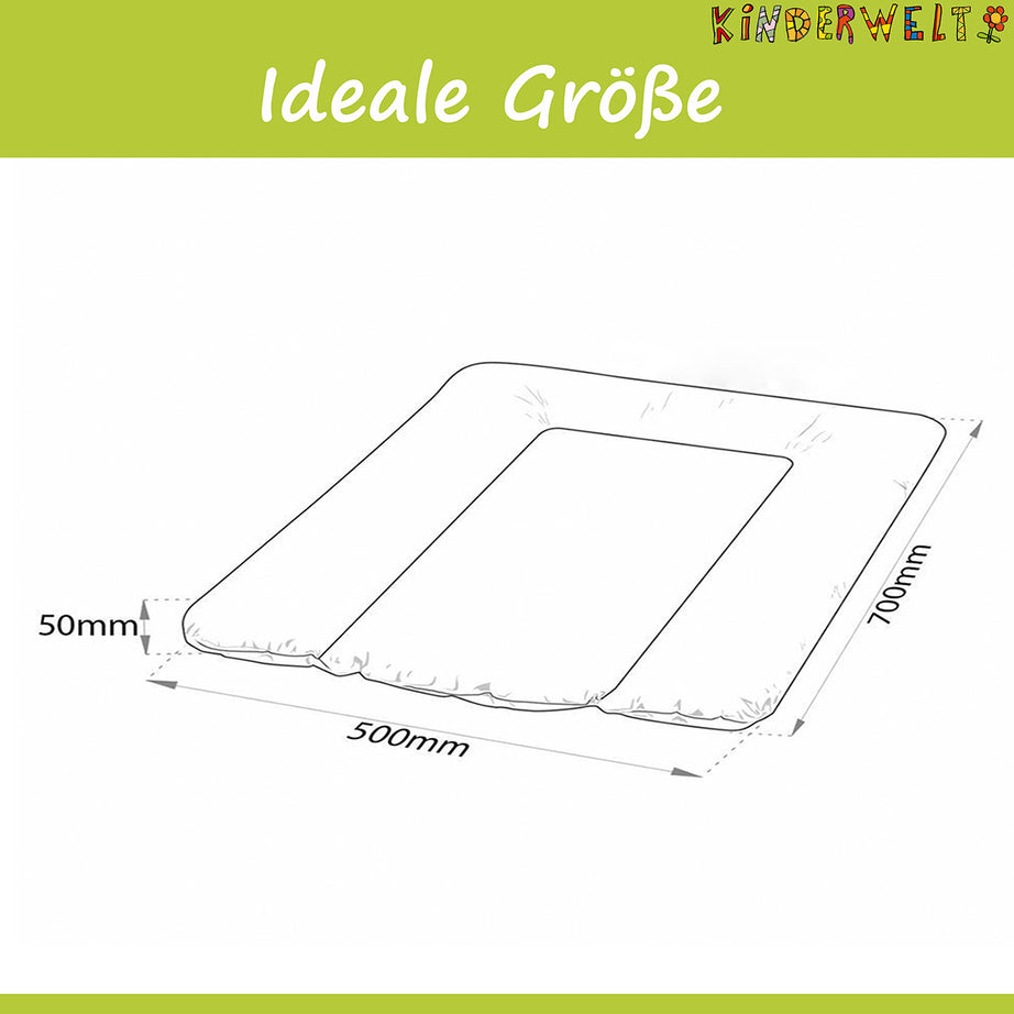 Baby Wickelauflage Disney Minni Maus weiß 70 x 50 Wickelunterlage