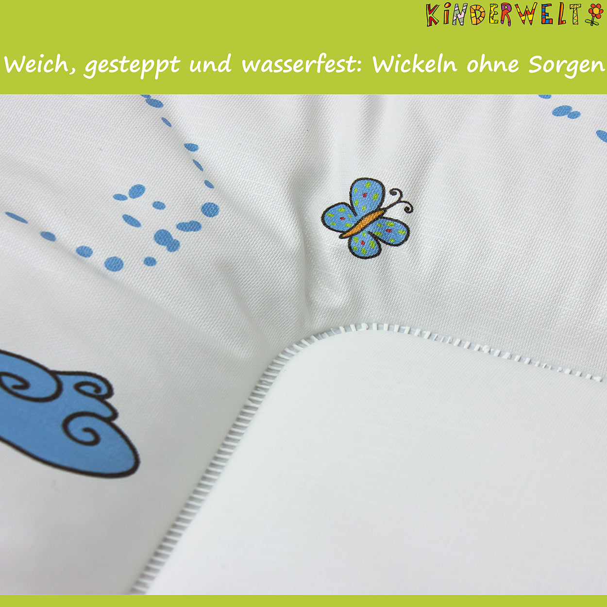Baby Wickelauflage Disney Minni Maus weiß 70 x 50 Wickelunterlage