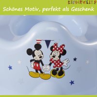 Töpfchen Disney Micky Maus blau für Babys und Kinder stabiler Babytopf mit Anti-Rutsch-Funktion