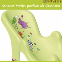 Anatomischer Premium Babybadesitz Hippo grün Badesitz Baby Badewannensitz