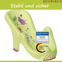Anatomischer Premium Babybadesitz Hippo grün Badesitz Baby Badewannensitz