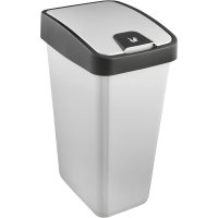 Premium Abfallbehälter mit Flip-Deckel, Soft Touch,...
