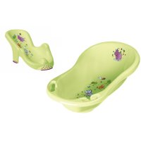 Badewanne XXL  Hippo grün + Badesitz Babywanne 100 cm