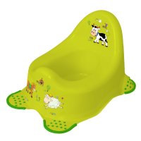 Kindertopf + WC Aufsatz Funny Farm grün Toilettentrainer
