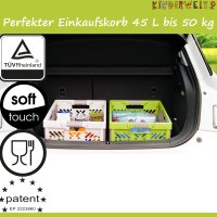 3 x Profi - Klappbox TÜV Rheinland zert. 45 L bis 50 kg Silber/rot Faltbox Kunststoff Box Kiste