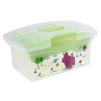 Traveller Hippo grün Spielzeugbox Reisebox für...