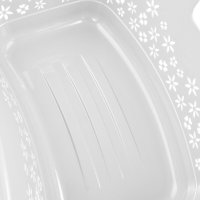 Premium Wäschekorb 50 L ergonomische Form - Soft-Touch-Griffe - großer Korb weiß