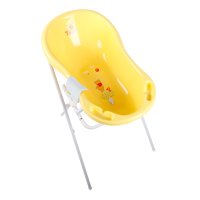 Disney Winnie Pooh gelb Baby Badewanne 84 cm + Badewannenständer + Waschhandschuh